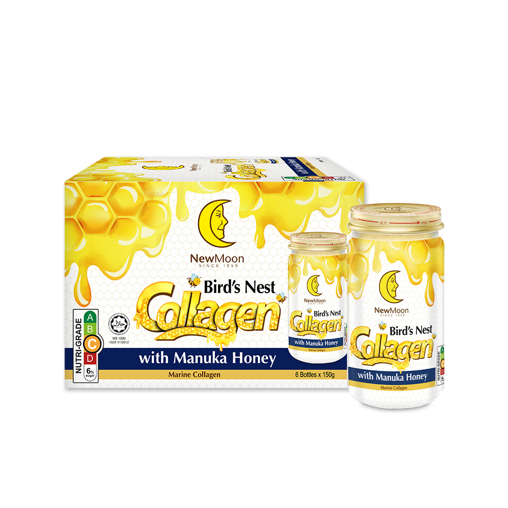 New Moon Bird's Nest Collagen With Manuka Honey 150g x 6 bottles Goh